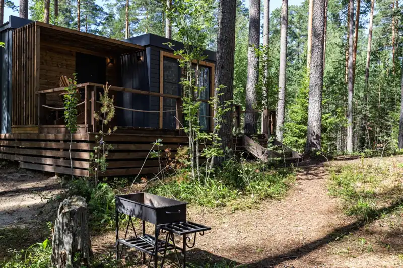 Лесной дом с панорамным окном