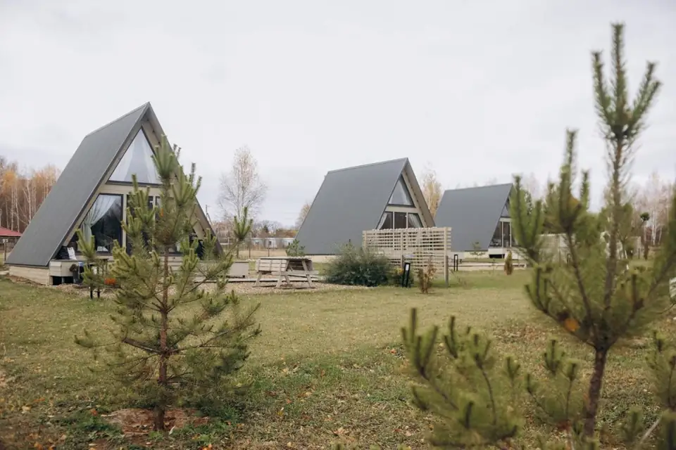 Эко-отель «Лесополье»: A-frame домики у Озёр, фото 1