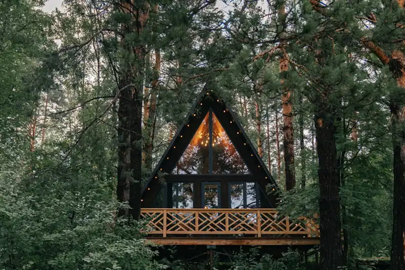 Premium A-Frame 70 м² с камином и двумя спальнями