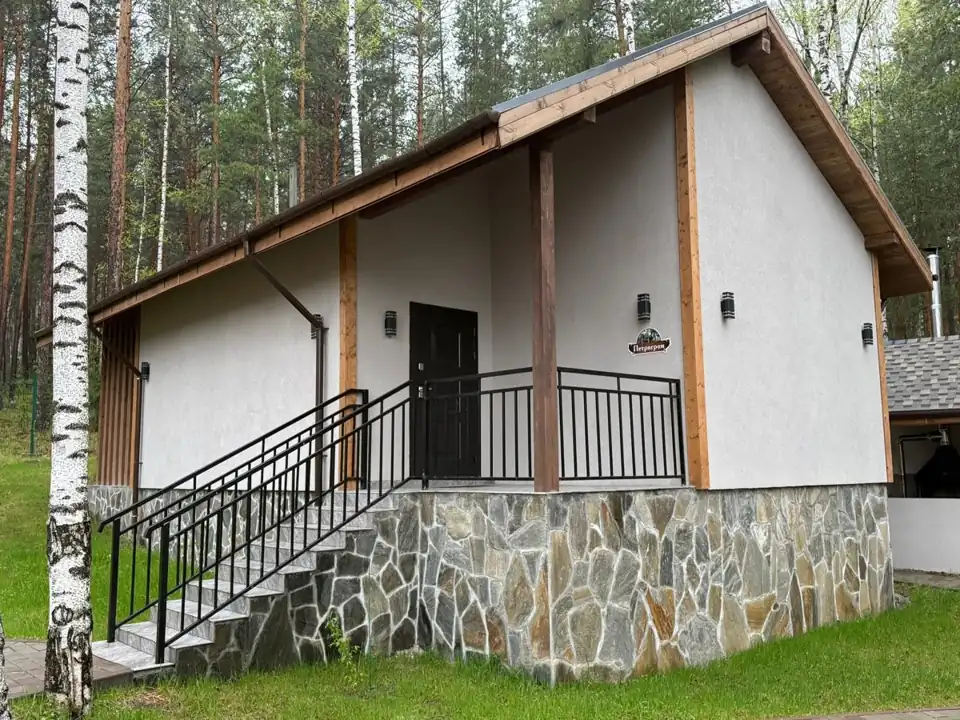 Дом «Петрогром» 50 м² со спальней и чаном