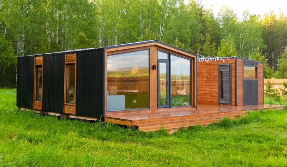 Дом 40 м² с баней на участке 40 соток