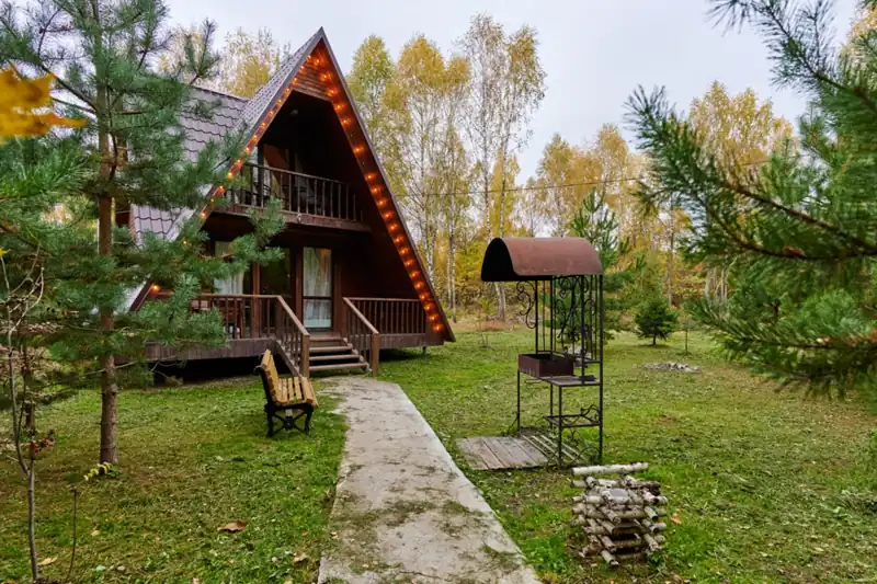 Викинг-дом 75 м² с сауной и дровяным камином