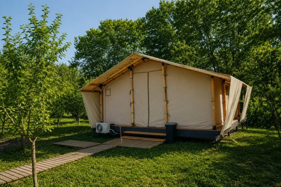 Семейный тент Family-tent 40 м² с гамаком и фурако