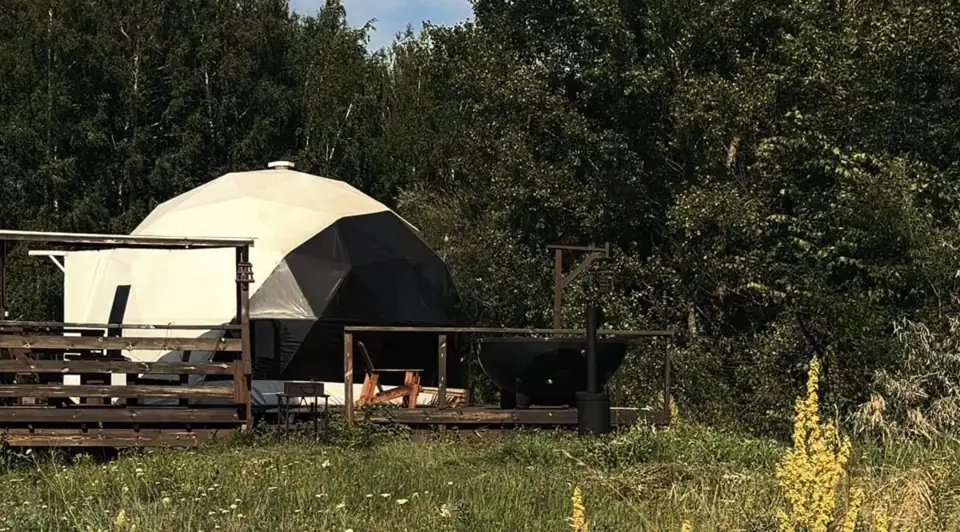 Купол «Сфера 1» со SPA-купелью на дровах