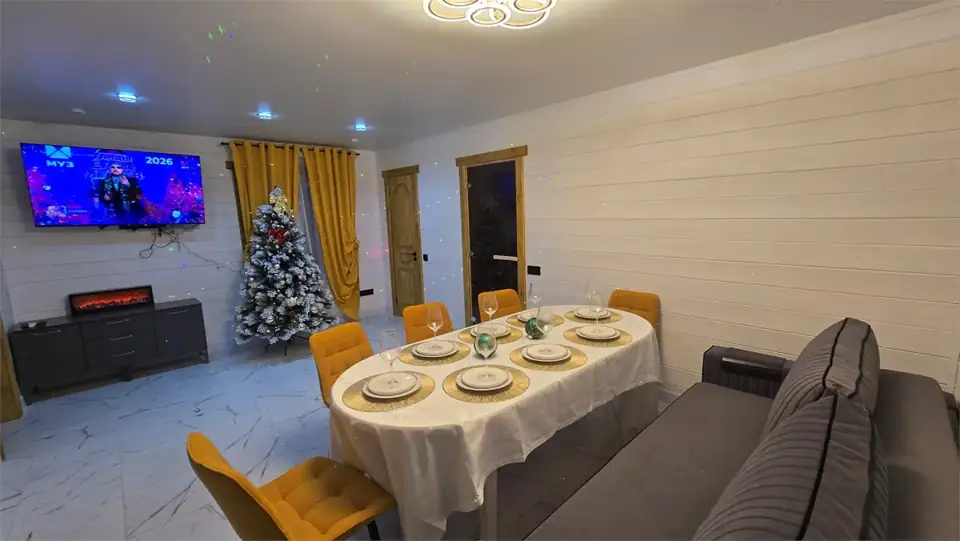 Новый дом «Царский» в стиле баухаус с сауной и тремя спальнями