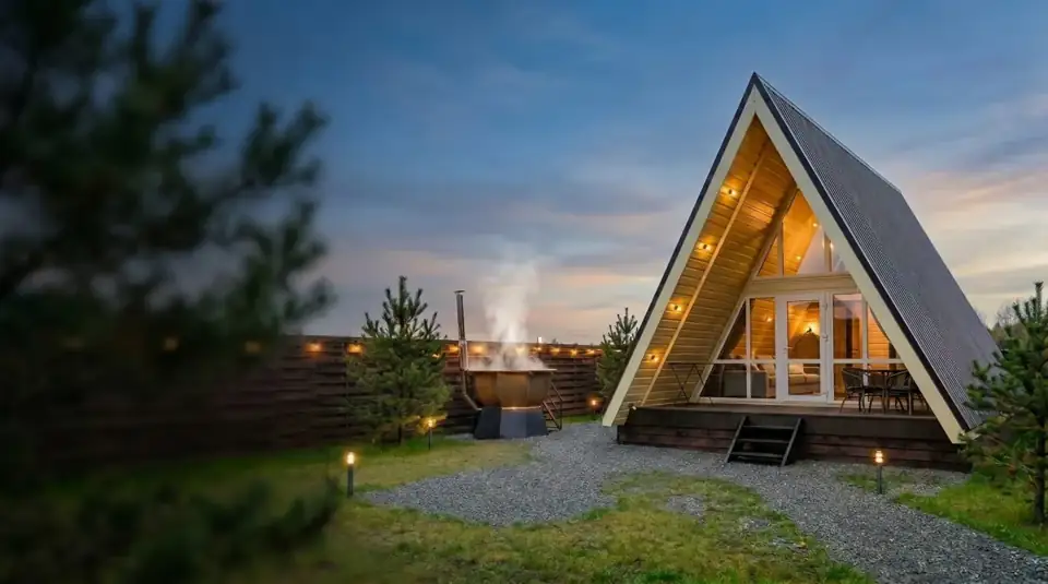 A-Frame домики с банным чаном