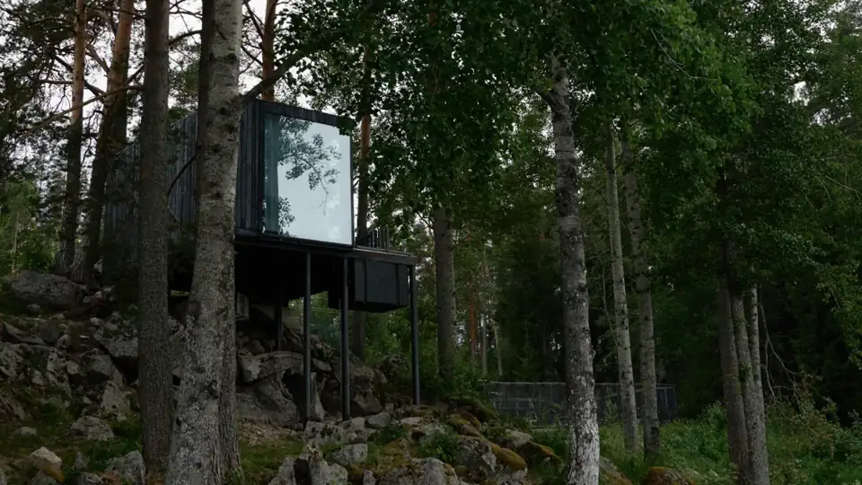Дом на скале Oslo с собственной горячей купелью