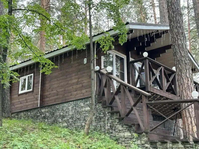 Деревянный дом «Шале» с кухней и террасой