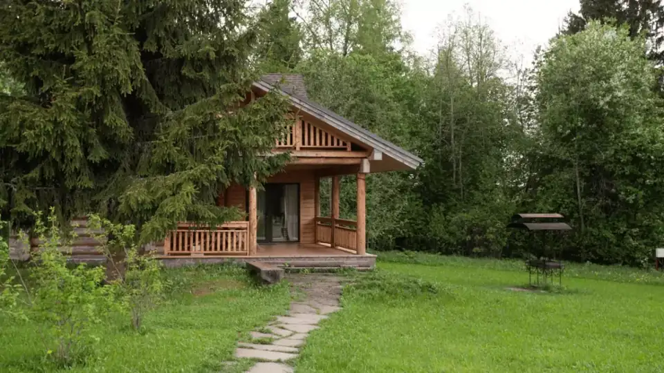 Двухэтажное шале с русской баней