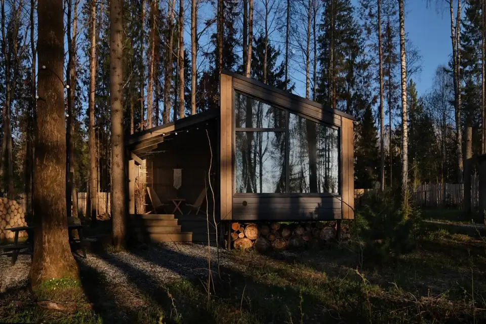 Домик «Верме» с панорамным окном
