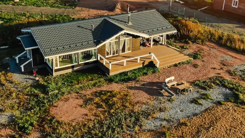 Коттедж BlackHouse Terrace у Ладожских шхер