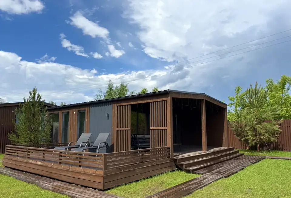 Дом «NS house» с террасой, сауной и бассейном