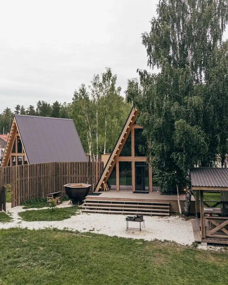 A-frame Skylight №4 с чаном у террасы