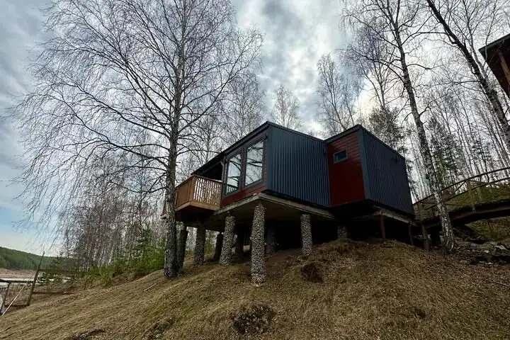 Коттедж №10 с камином и террасой до 6 человек