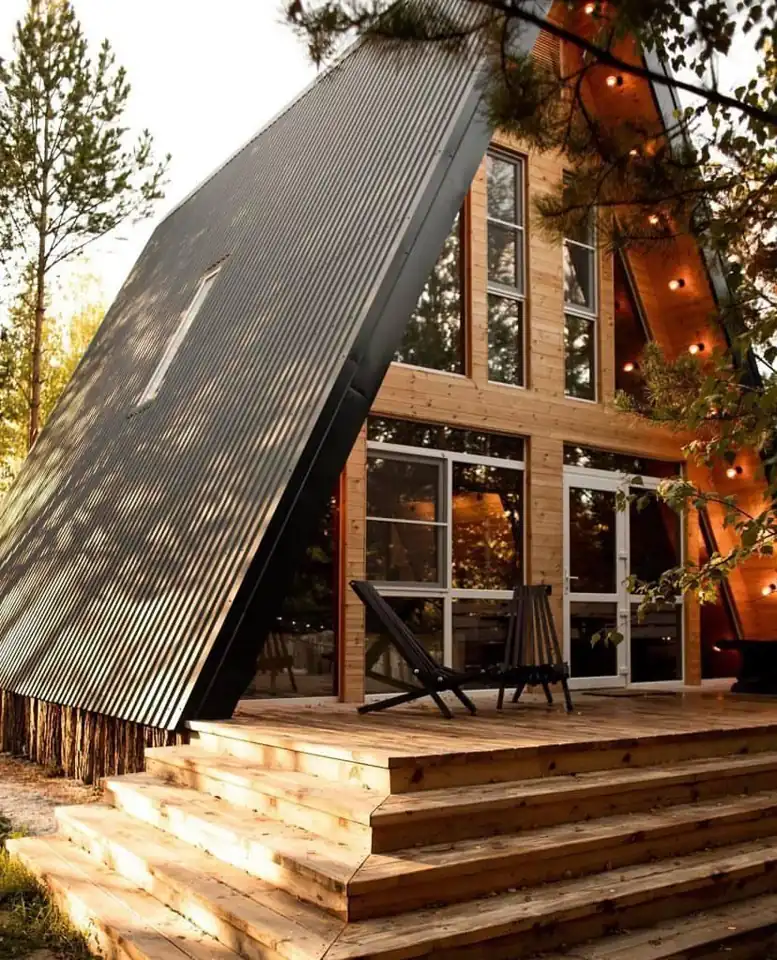 Большой A-frame с тремя спальнями и караоке